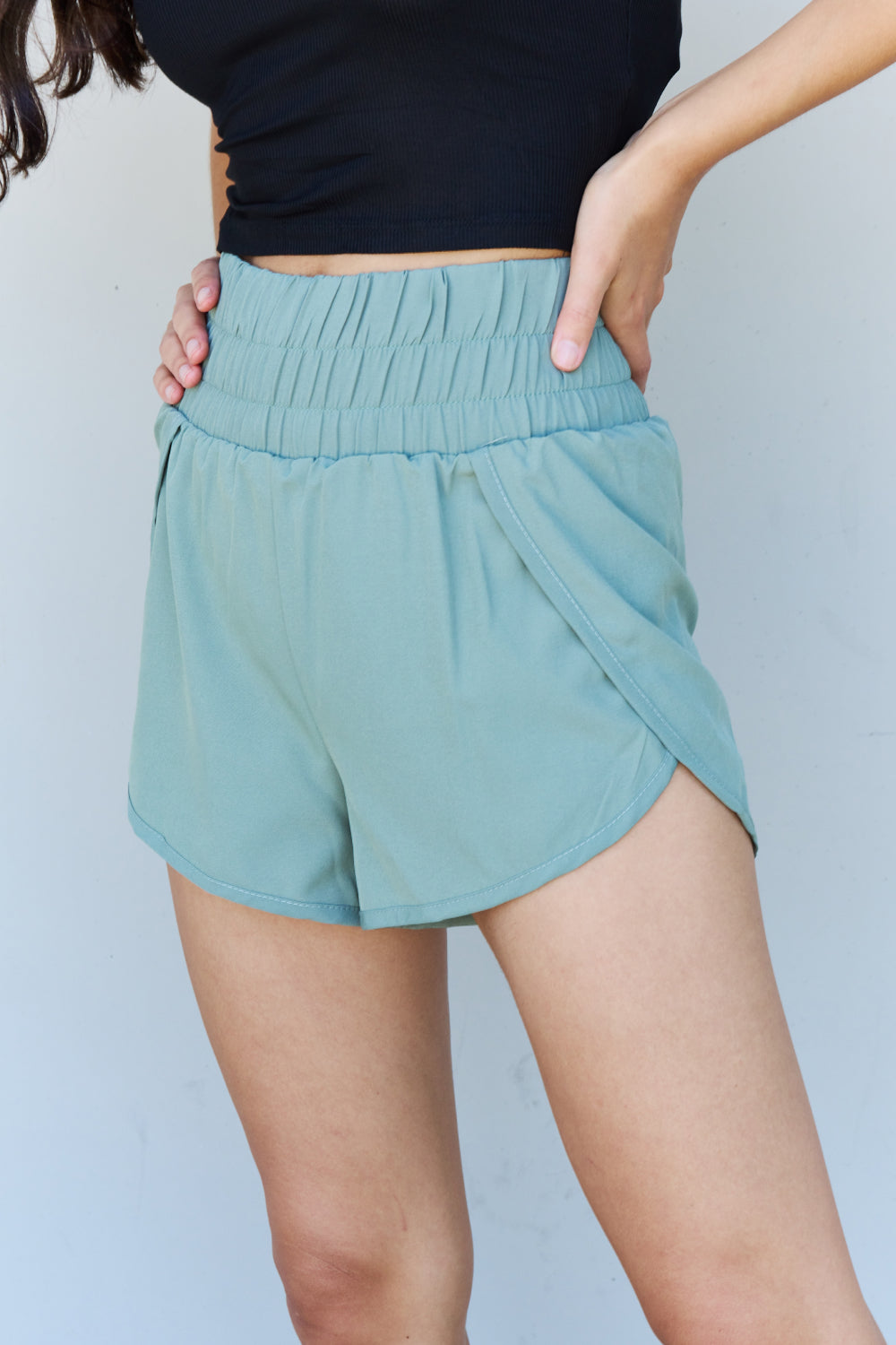 Stay Active Active Shorts - Pastel Blue