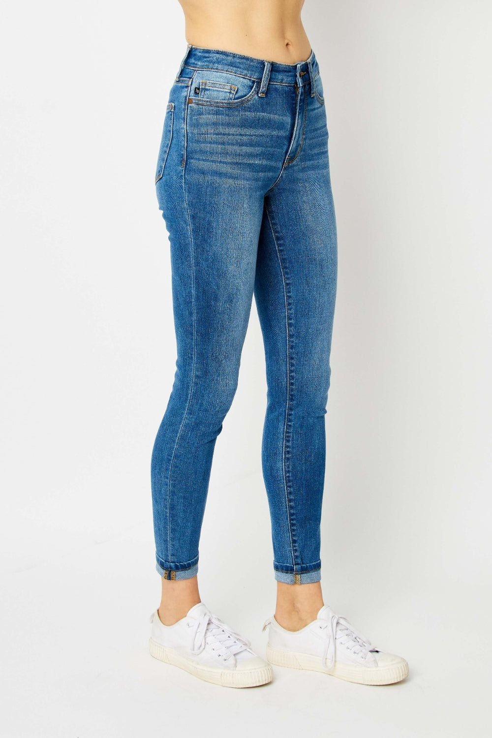 Judy Blue Cuffed Skinny Jeans