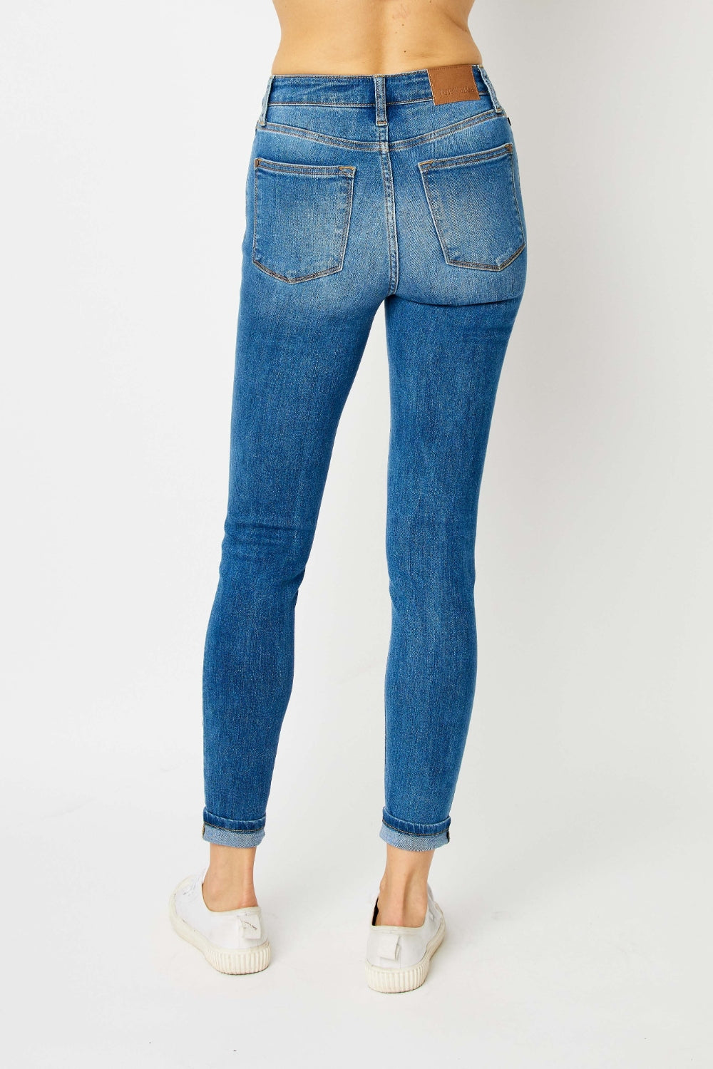 Judy Blue Cuffed Skinny Jeans
