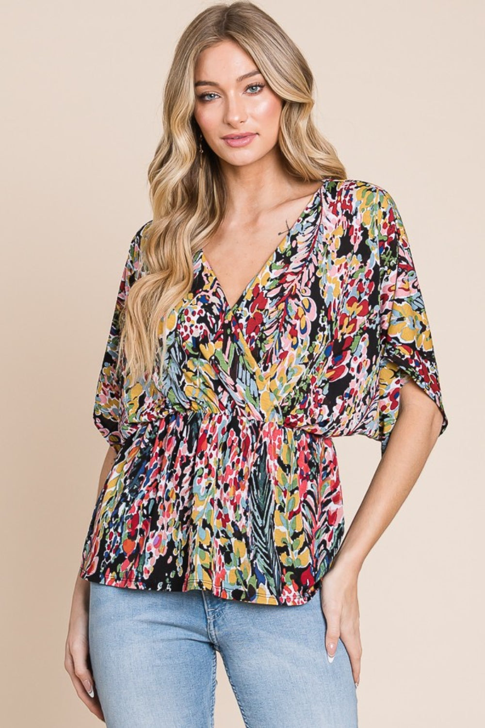 Floral Peplum Blouse