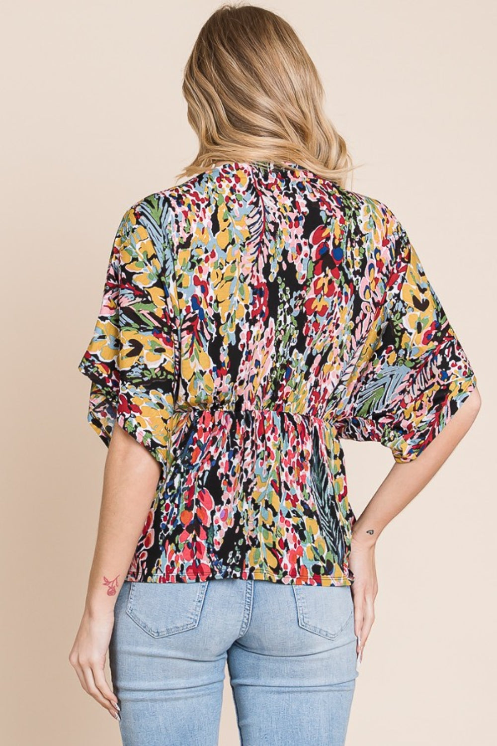 Floral Peplum Blouse