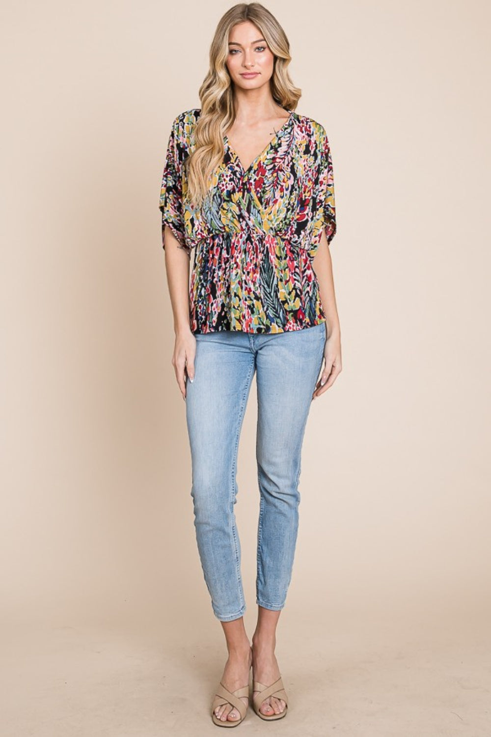 Floral Peplum Blouse