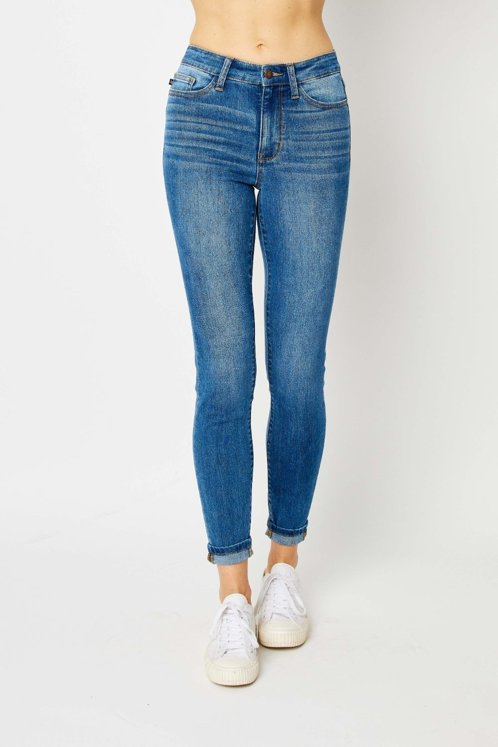 Judy Blue Cuffed Skinny Jeans